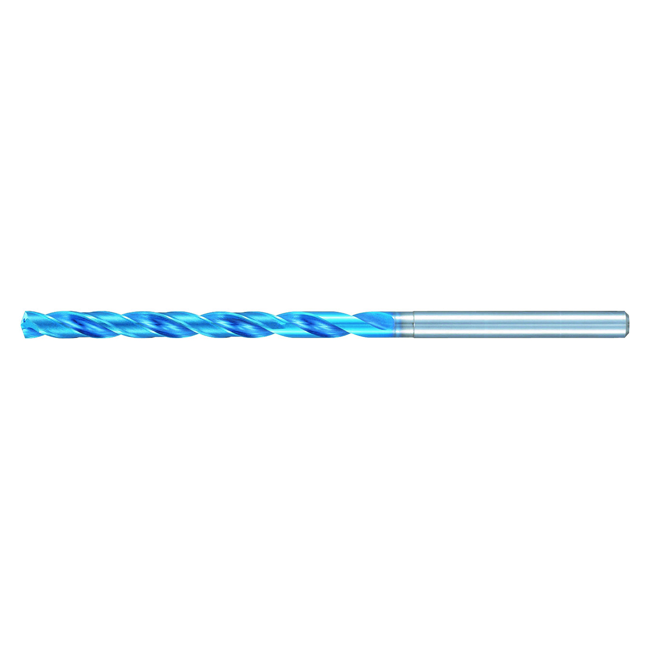 Nachi 0729931 | 4.90mm Diameter x 5.00mm Shank x 115.00mm OAL 2 Flute Aqua EX Coated Carbide Extra Long Drill Bit