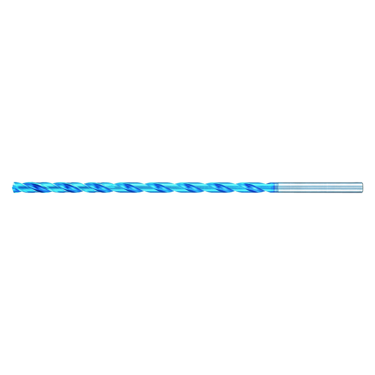 Nachi 1519361 | #3 Diameter x 6.00mm Shank x 177.00mm OAL 2 Flute Aqua EX Coated Carbide Extra Long Drill Bit