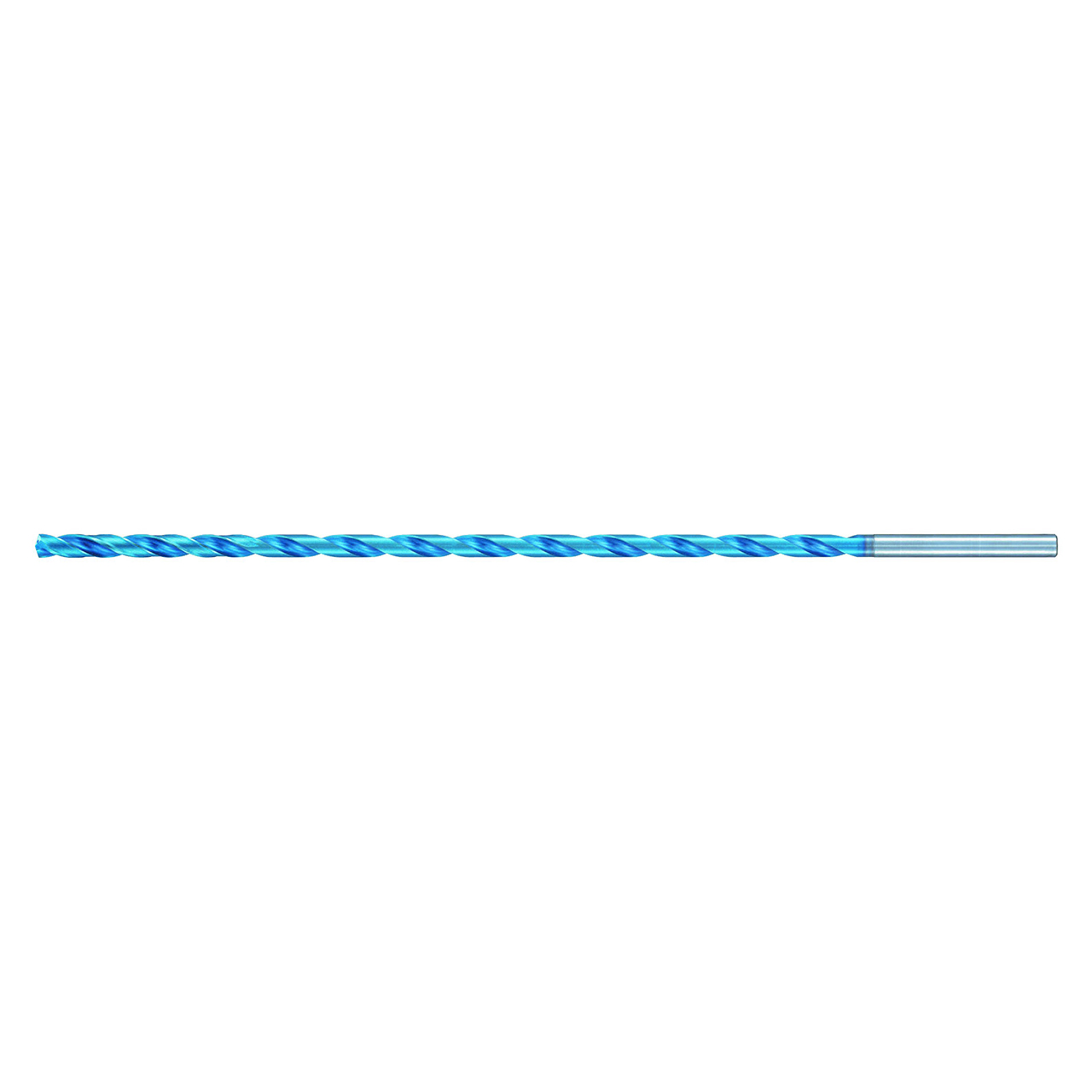 Nachi 1519647 | 1/4" Diameter x 11.00mm Shank x 116.00mm OAL 2 Flute Aqua EX Coated Carbide Extra Long Drill Bit