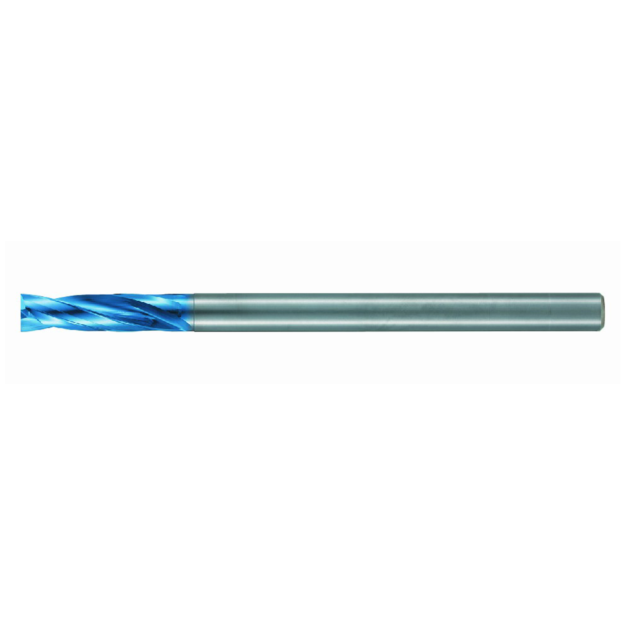 Nachi 0717840 | 4.40mm Diameter x 6.00mm Shank x 100.00mm OAL 2 Flute Aqua EX Coated Carbide Flat Bottom Stub Drill Bit