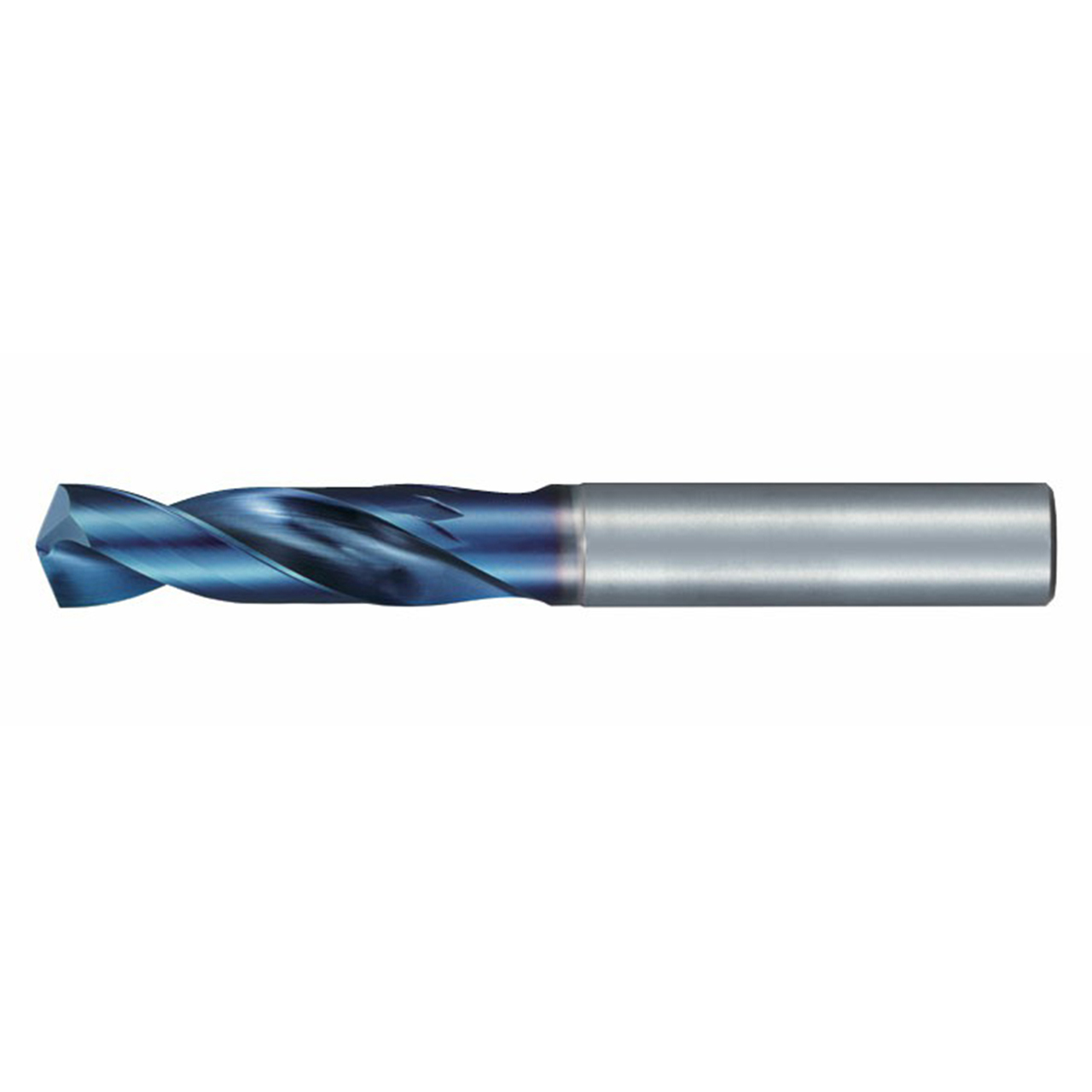 Nachi 0771264 | 11.10mm Diameter x 12.00mm Shank x 102.00mm OAL 2 Flute REVO-D Coated Carbide Stub Drill Bit