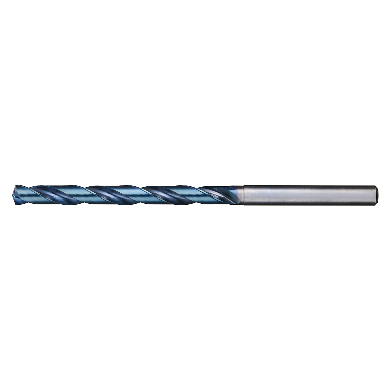 Nachi 1570302 | 12.70mm Diameter x 14.00mm Shank x 206.00mm OAL 2 Flute REVO-D Coated Carbide Screw Machine Length Drill Bit