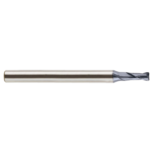 YG1 GMF18013 | 13/64" Diameter x 1/4" Shank x 1/2" LOC x 3-1/2" OAL x 0.008" Radius x 30 Degree Helix Angle 2 Flute Y-Coated Coated Carbide GMF18 Corner Radius End Mill