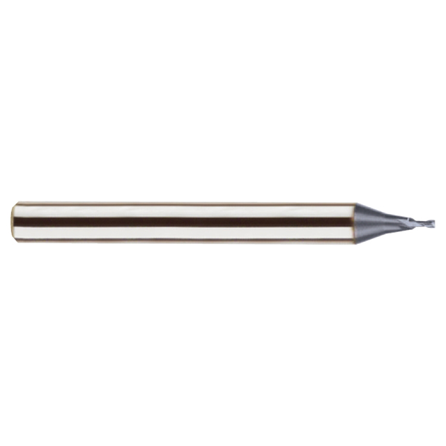 YG1 GMF23932 | 0.020" Diameter x 1/8" Shank x 0.047" LOC x 1-1/2" OAL x 30 Degree Helix Angle 2 Flute Y-Coated Carbide GMF23 Square End Mill