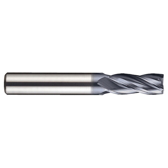 YG1 GMF25019 | 19/64" Diameter x 5/16" Shank x 3/4" LOC x 2-3/8" OAL 4 Flute Y-Coated Coated Carbide GMF25 Square End Mill