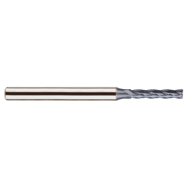 YG1 GMF27906 | 0.0781" Diameter x 0.2500" Shank x 0.5625" LOC x 2.3750" OAL 4 Flute AlCrN Coated Carbide Helix Long Square End Mill