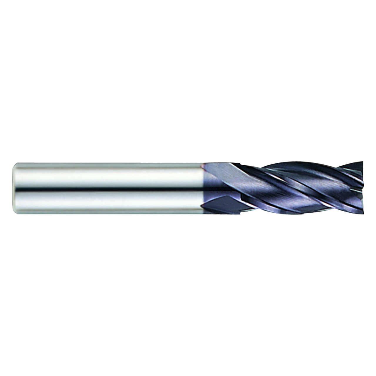 YG1 EM811905 | 14.00mm Diameter x 12.00mm Shank x 26.00mm LOC x 85.00mm OAL x 30 Degree Helix Angle 4 Flute ALTiN Coated Carbide Square End Mill