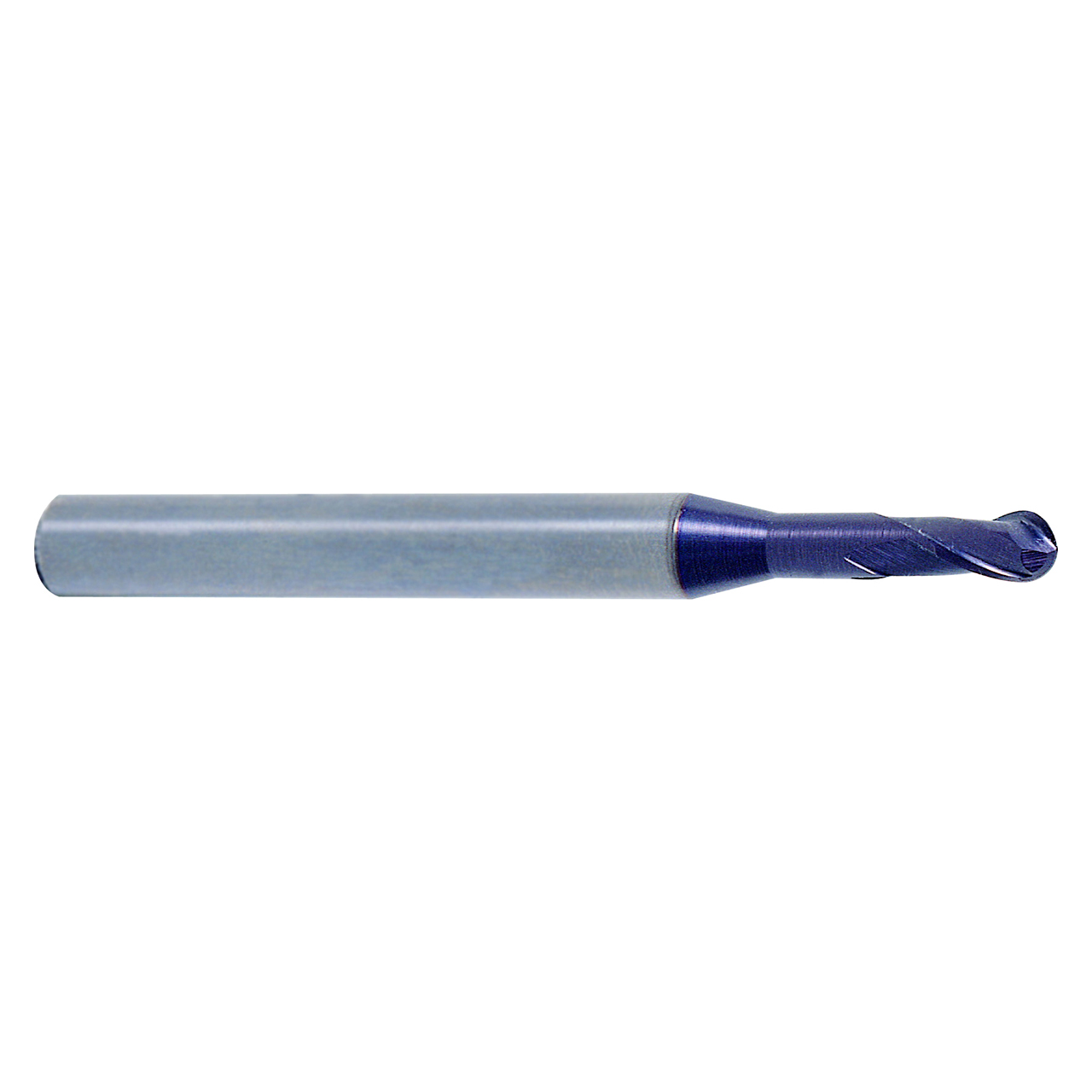 YG1 EM886030 | 0.1200" Diameter x 0.2362" Shank x 0.1772" LOC x 2.1654" OAL 2 Flute ALTiN Coated Carbide Ball Nose End Mill