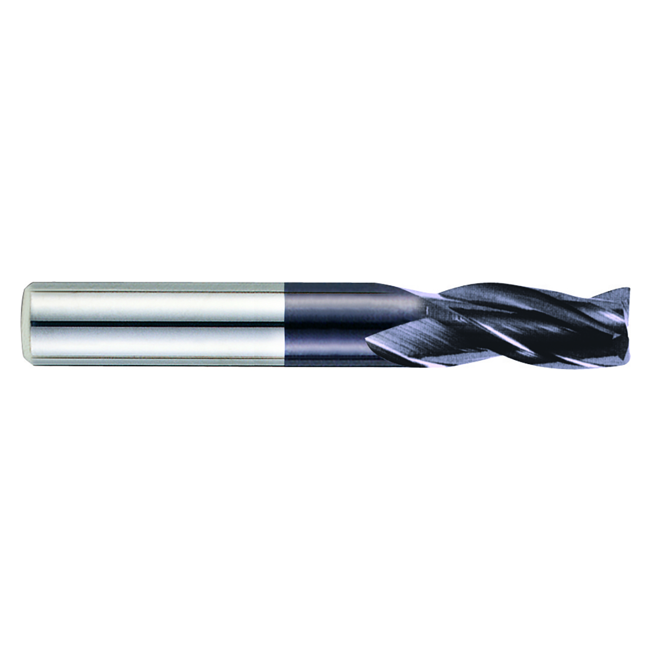 YG1 EM895080 | 8.00mm Diameter x 8.00mm Shank x 20.00mm LOC x 63.00mm OAL x 38 Degree Helix Angle 3 Flute ALTiN Coated Carbide Square End Mill