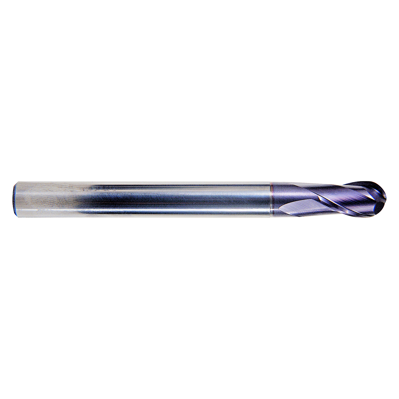 YG1 EM899180 | 0.7100" Diameter x 0.6299" Shank x 1.3386" LOC x 5.5118" OAL 2 Flute ALTiN Coated Carbide Ball Nose End Mill