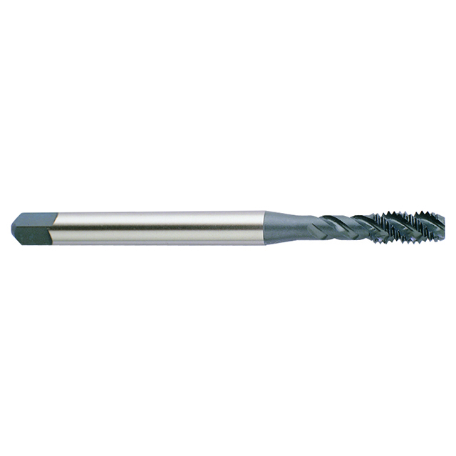 YG1 E2203 | M M3 - 0.50 Size x 5.00mm Thread Length x 3.58mm Shank x 49.28mm OAL x 45 Degree Helix Angle D3 Modified Bottoming Chamfer Type 3 Flute Oxide Coated HSSE-V3 E2 Spiral Flute Tap