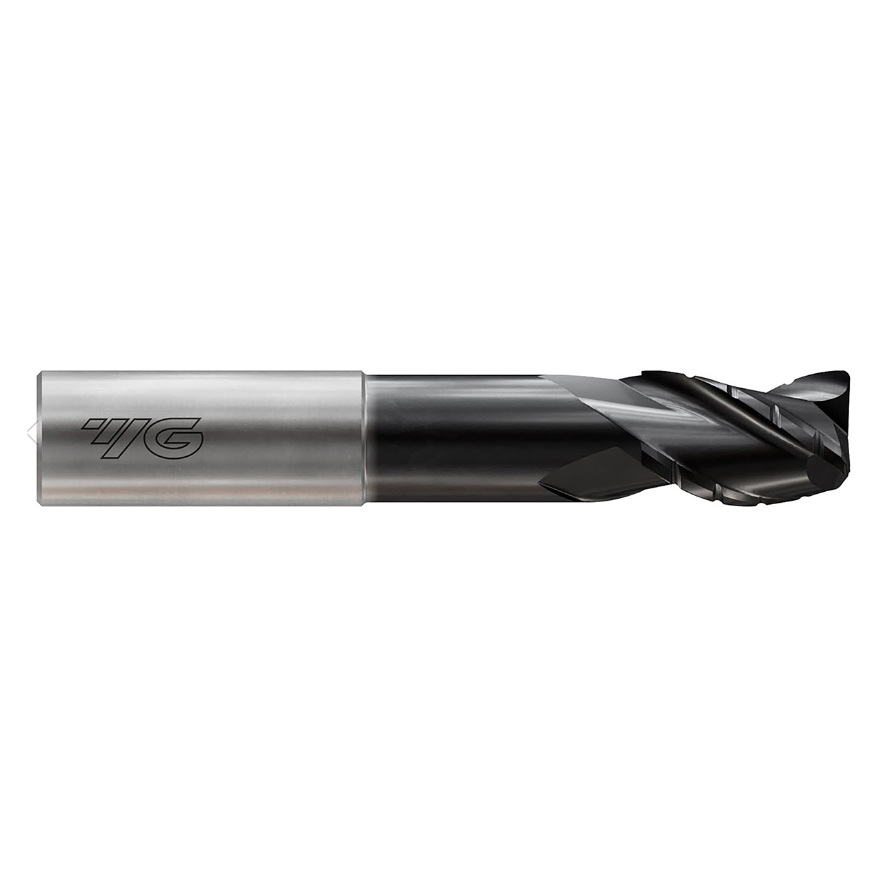 YG1 JAI39064 | 1" Diameter x 1" Shank x 1-1/4" LOC x 4-3/8" LBS x 7" OAL x 0.010" Radius x 37 Degree Helix Angle 3 Flute Super DLC Coated Carbide JAI39 Roughing End Mill