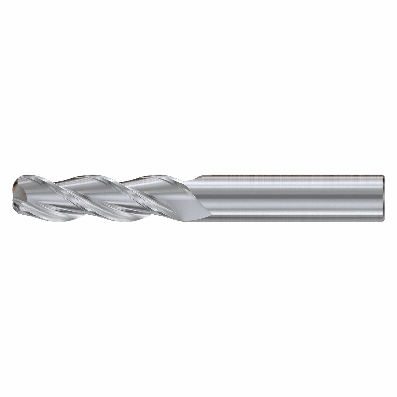 YG1 JAG97879 | 0.5000" Diameter x 0.5000" Shank x 1.0000" LOC x 3.0000" OAL x 0.0100" Radius 3 Flute Super DLC Coated Carbide Corner Radius End Mill