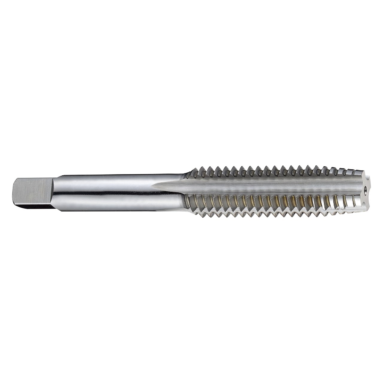 YG1 T6316787 | UNC 1-8 Size x 63.50mm Thread Length x 20.30mm Shank x 130.30mm OAL H4 Plug Chamfer Type 4 Flute Oxide Coated HSS T6316 Straight Flute Tap