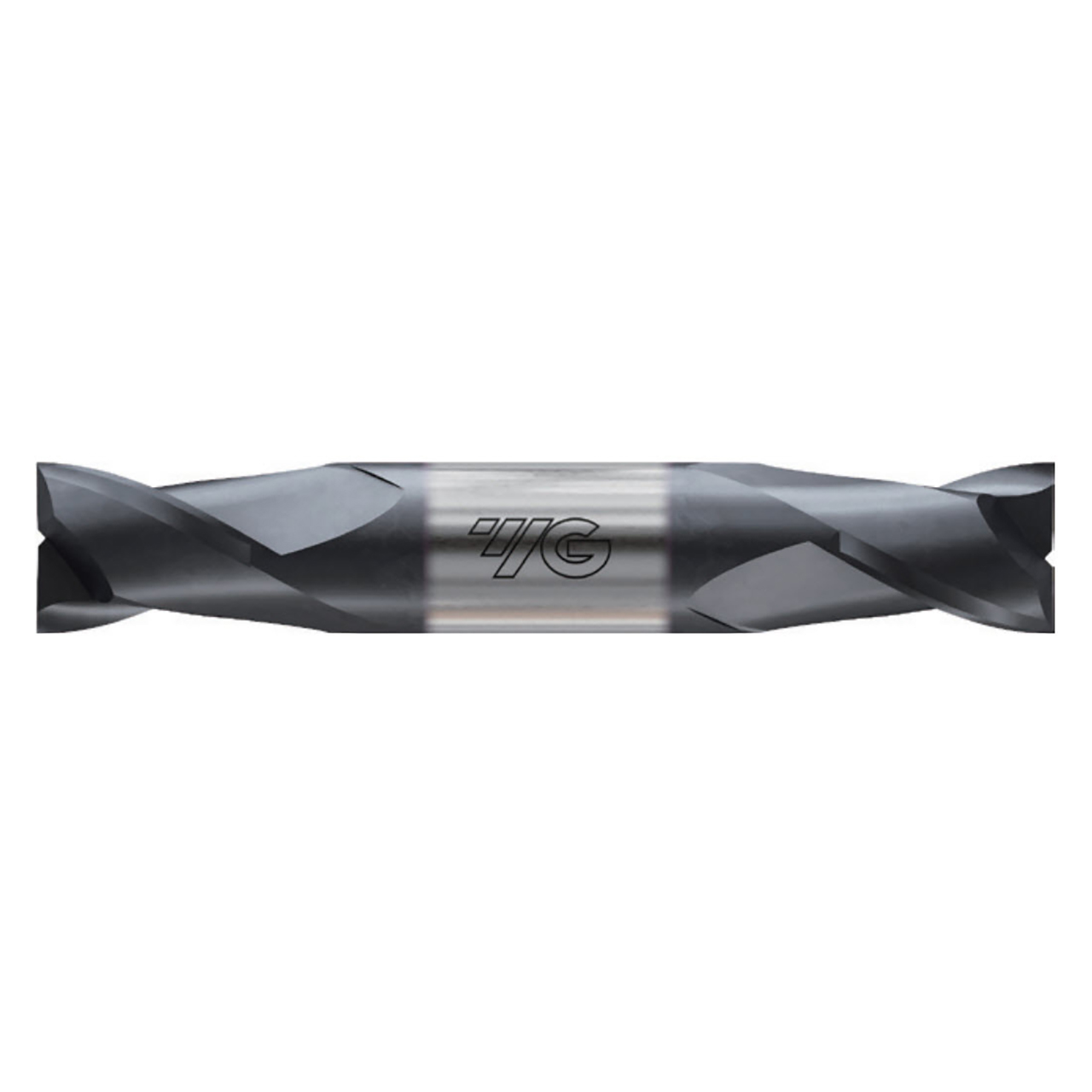 YG1 E5H81013 | 13/64" Diameter x 1/4" Shank x 1/2" LOC x 2-1/2" OAL x 30 Degree Helix Angle 2 Flute Bright Coated Carbide E5H81 Double Ended Square End Mill