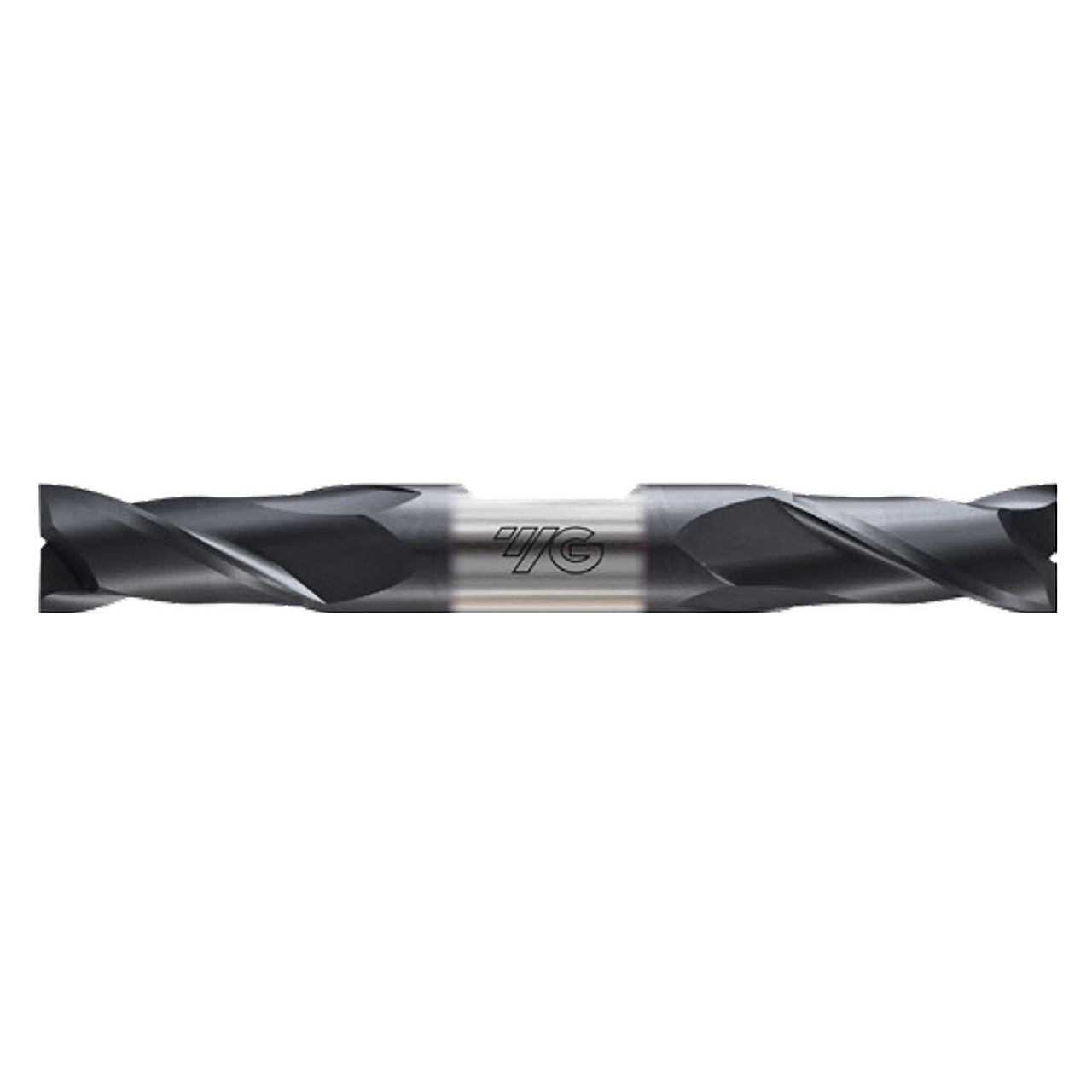 YG1 E5H87010 | 5/32" Diameter x 3/8" Shank x 7/16" LOC x 3" OAL x 30 Degree Helix Angle 2 Flute Bright Coated Carbide E5H87 Double Ended Square End Mill