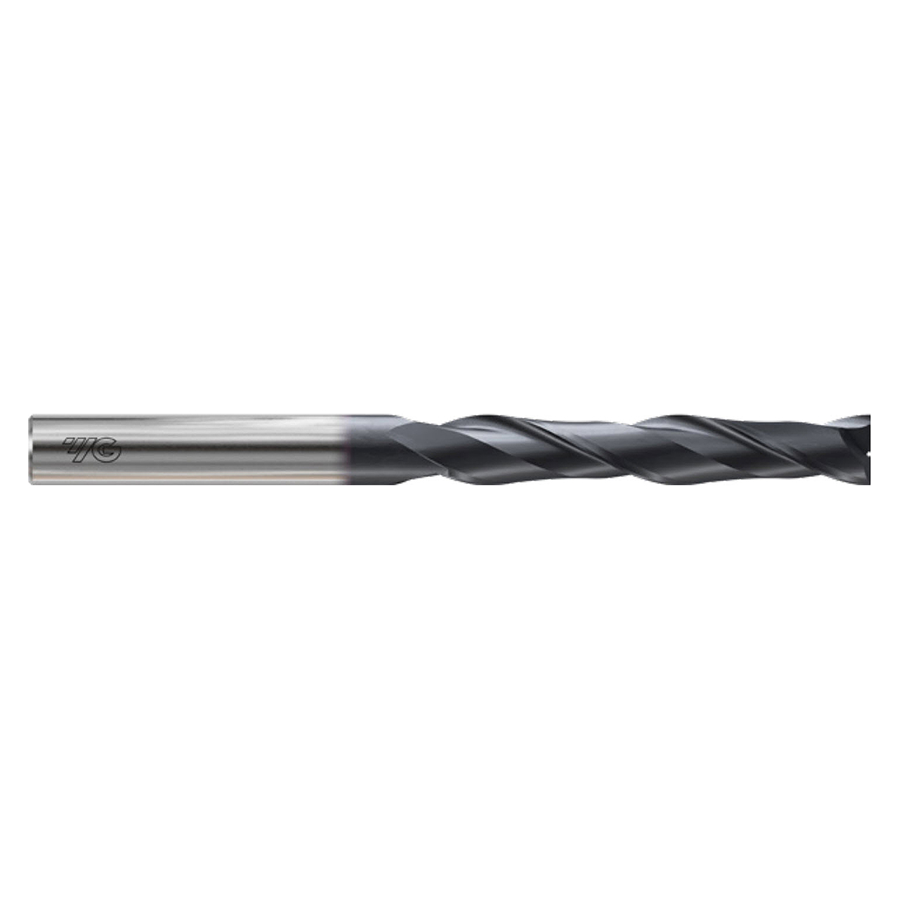 YG1 E5H93010 | 5/32" Diameter x 3/16" Shank x 1-1/8" LOC x 3" OAL x 30 Degree Helix Angle 2 Flute Bright Coated Carbide E5H93 Stub Length Square End Mill