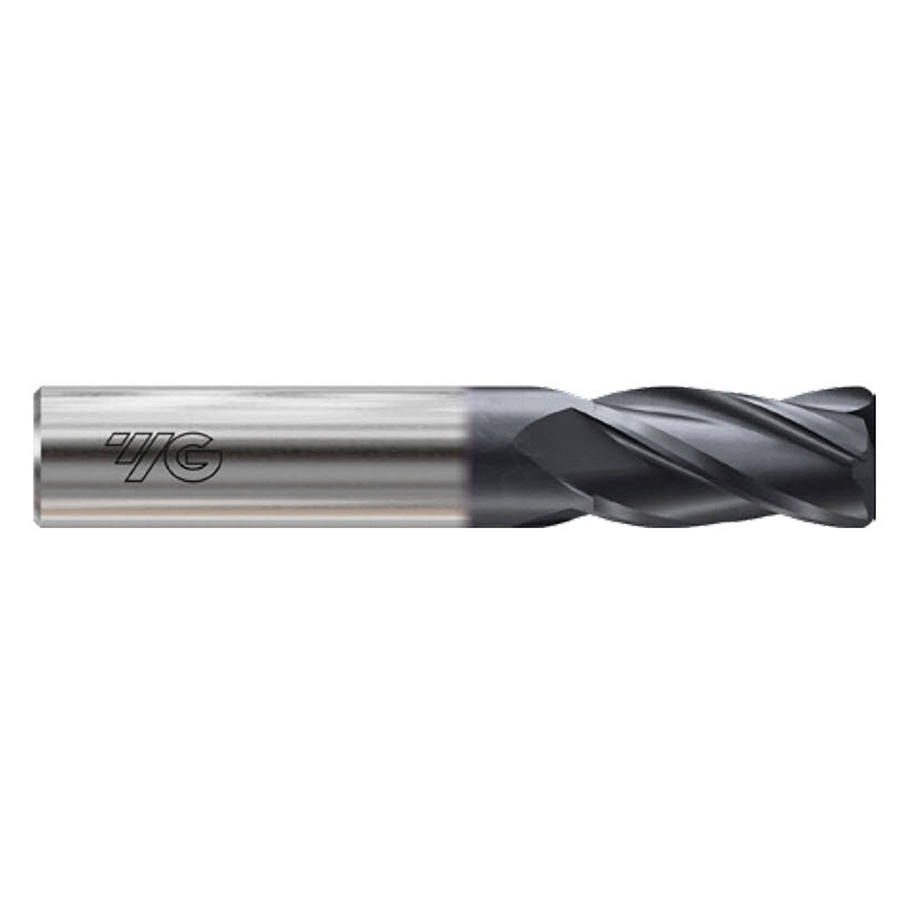 YG1 E5H97968 | 1" Diameter x 1" Shank x 1-1/2" LOC x 4" OAL x 0.090" Radius x 30 Degree Helix Angle 4 Flute Bright Coated Carbide E5H97 Corner Radius End Mill