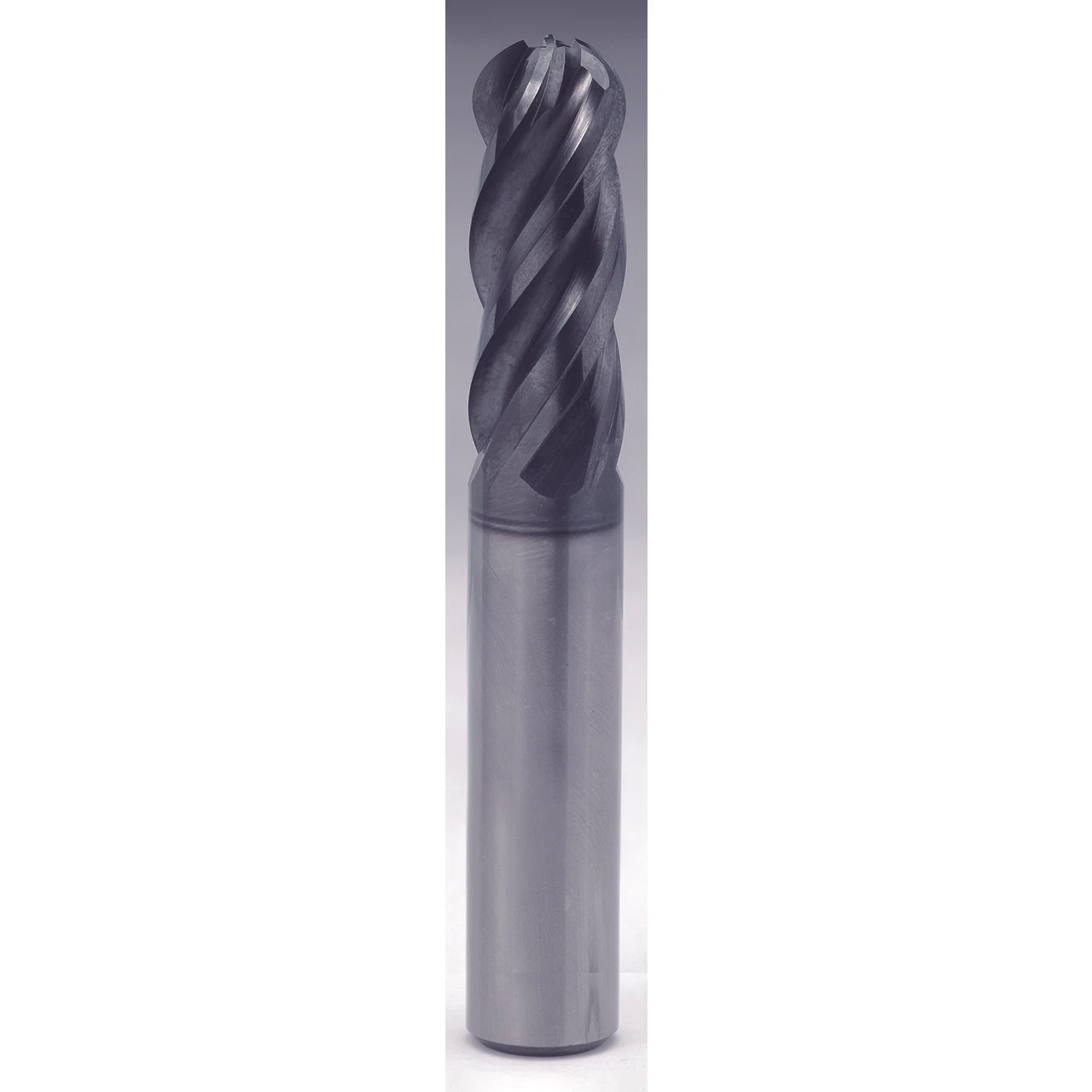 YG1 UGMG53921 | 15/32" Diameter x 1/2" Shank x 1" LOC x 3" OAL x 15/64" Radius x 45 Degree Helix Angle 4 Flute Y-Coated Carbide UGMG53 Ball End Mill