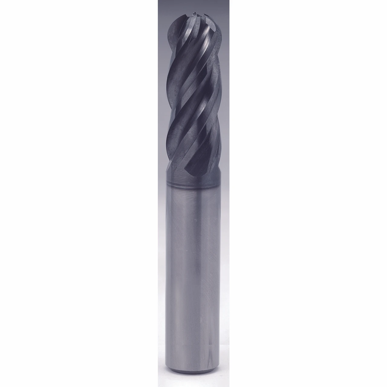 YG1 UGMG53924 | 0.5000" Diameter x 0.5000" Shank x 1.2500" LOC x 3.5000" OAL x 0.2500" Radius 4 Flute Y-Coated Carbide Ball End Mill