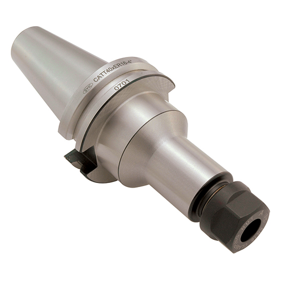 Techniks 46.122.16.600 | CAT40 Taper x 1.750" Diameter x 2.500" Shank x 6" Projection Length ER16 DualDRIVE Collet Chuck