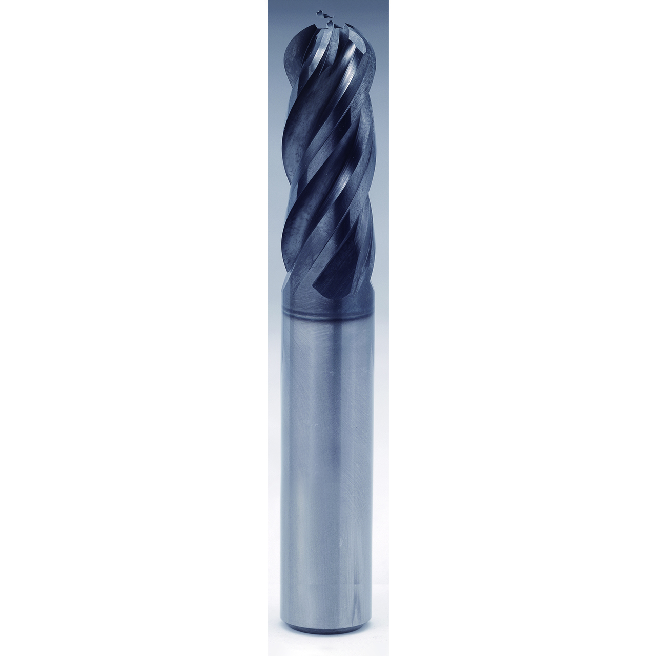 YG1 GMG55200 | 20.00mm Diameter x 20.00mm Shank x 38.00mm LOC x 104.00mm OAL x 10.00mm Radius x 35/37 Degree Helix Angle 4 Flute Y-Coated Carbide GMG55 Ball End Mill