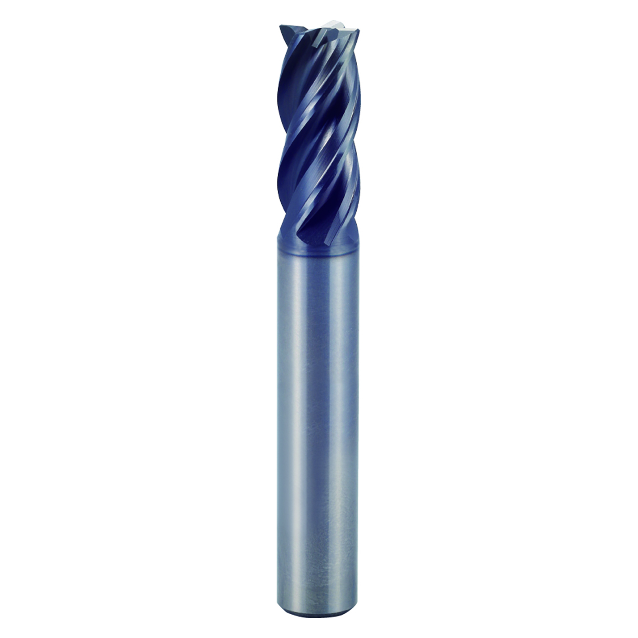 YG1 GMF58040 | 4.00mm Diameter x 6.00mm Shank x 11.00mm LOC x 57.00mm OAL x 0.30mm Radius x 35/37 Degree Helix Angle 4 Flute Y-Coated Carbide GMF58 Corner Radius End Mill