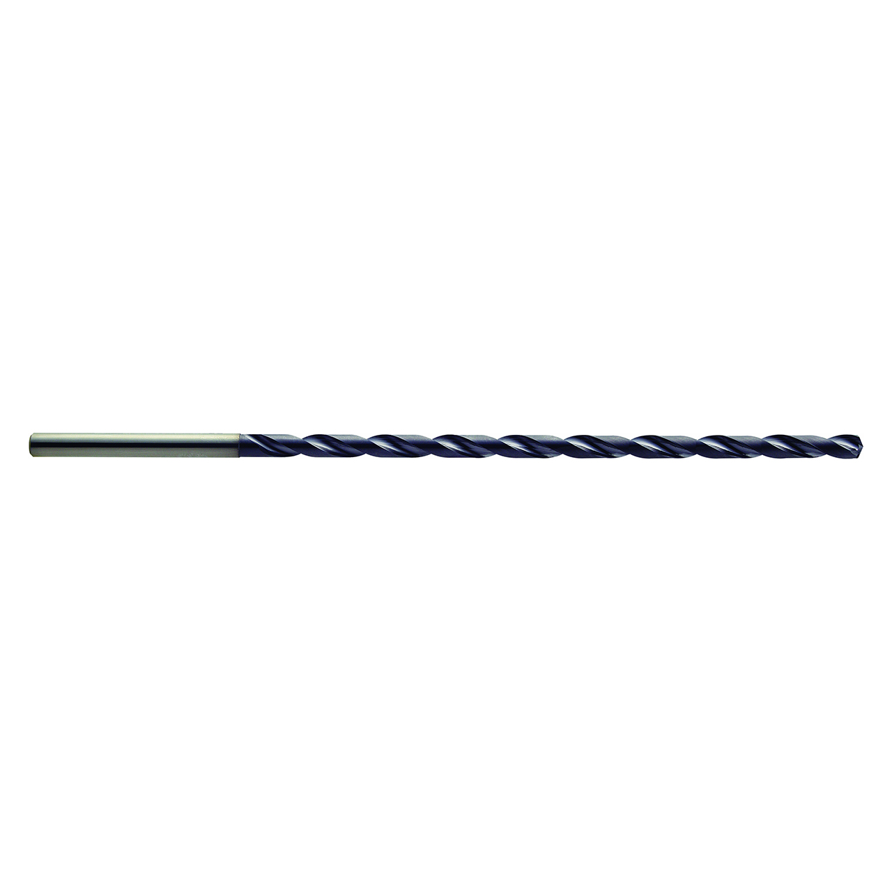 YG1 DH515131 | 13.10mm Diameter x 14.00mm Shank x 243.00mm Flute Length x 310.00mm OAL x 140 Degree Point Angle 2 Flute TiAlN Coated Carbide DH515 MQL Dream Drill