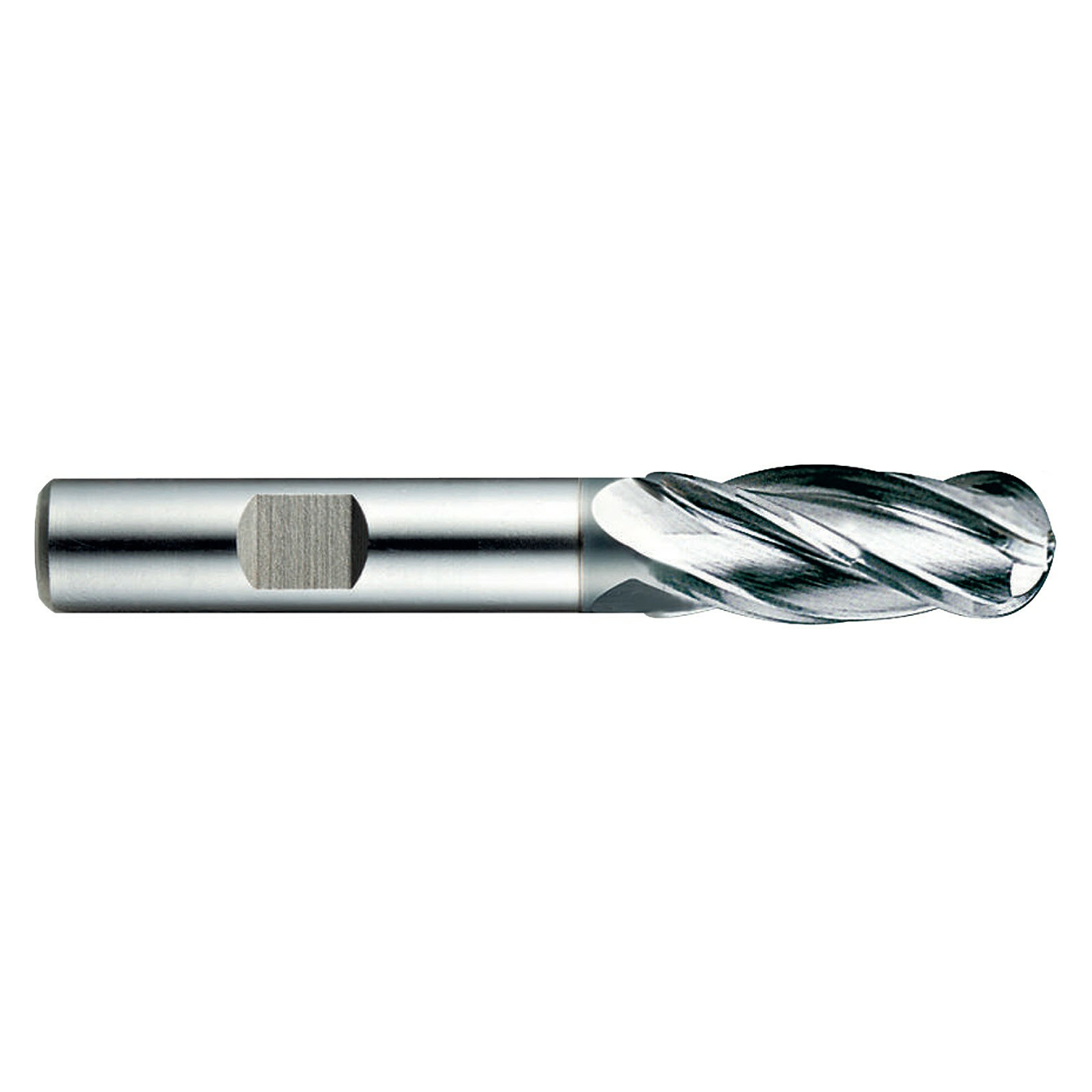YG1 GYG67024 | 0.3750" Diameter x 0.3750" Shank x 0.7500" LOC x 2.5000" OAL x 0.1875" Nose Radius 4 Flute ALCrN Coated PM60 Ball Nose End Mill