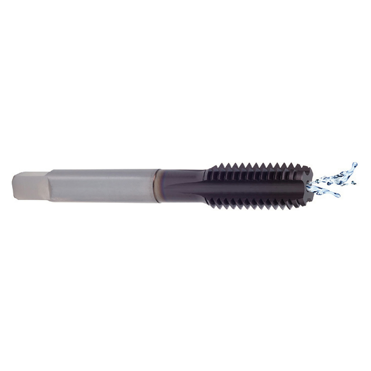 YG1 TR365A | M8x1.25 Thread x 0.3180" Shank x 2.7200" OAL 4 Flute TiALN Coated HSS-PM Straight Flute Modified Bottoming Tap