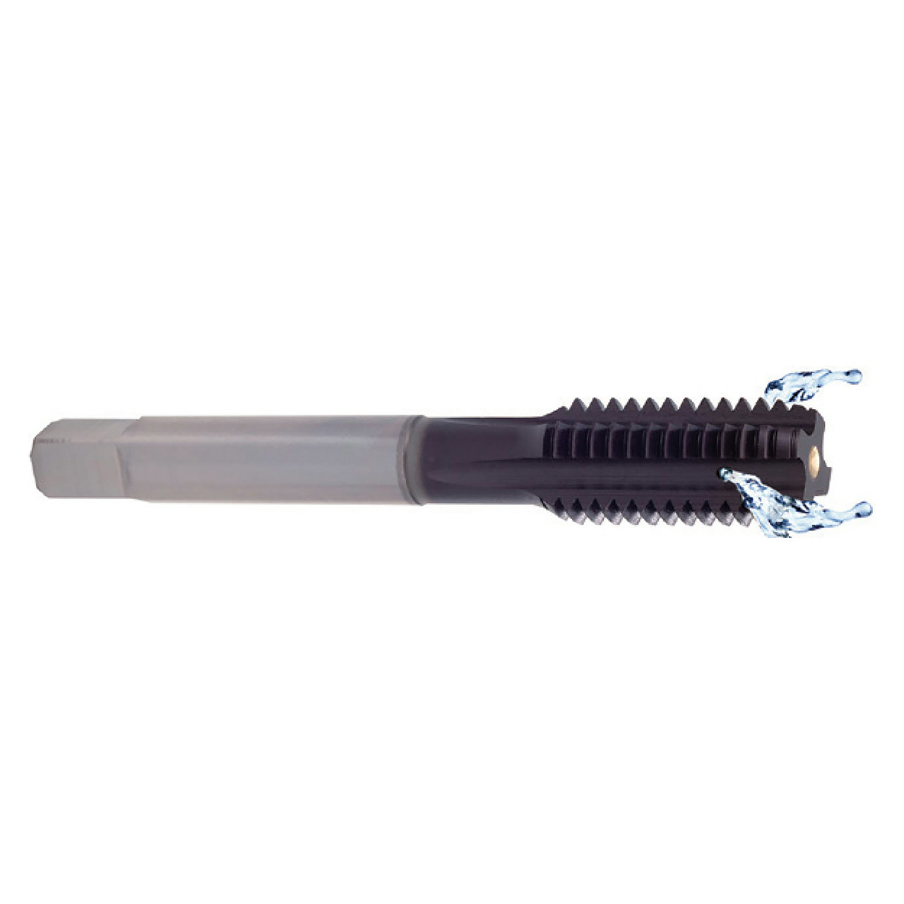 YG1 TR485R | 3/8"x16 Thread x 0.3810" Shank x 2.9400" OAL 4 Flute TiALN Coated HSS-PM Straight Flute Modified Bottoming Tap