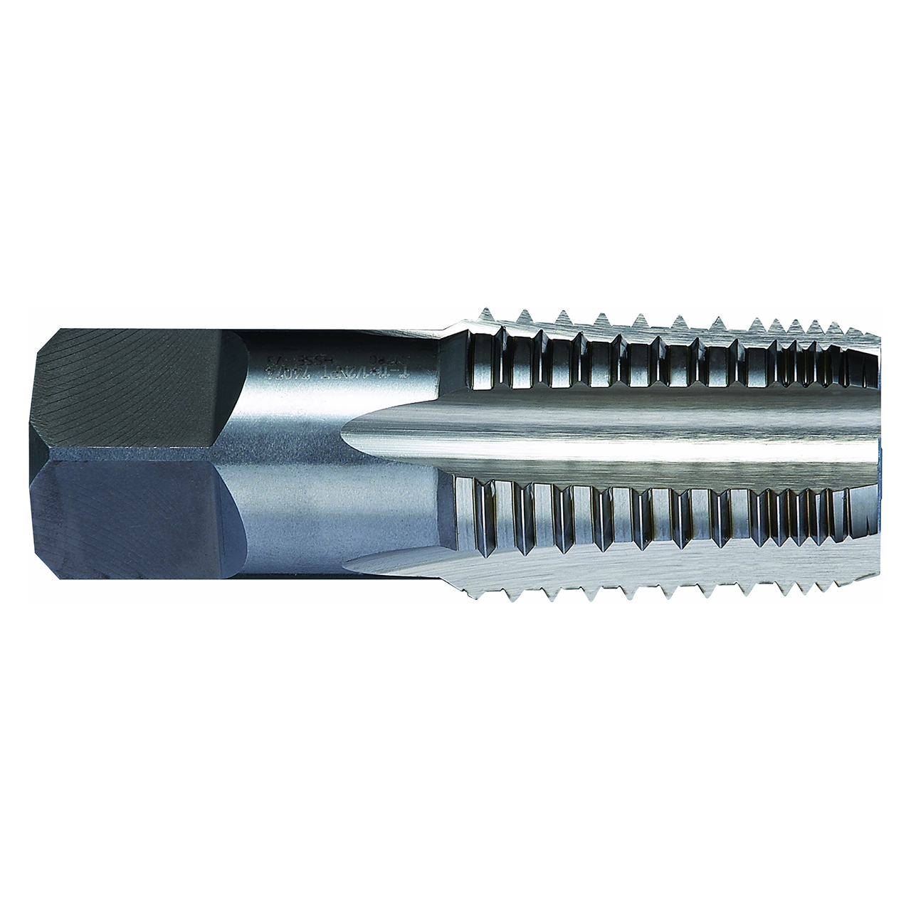 YG1 S1400 | NPTF 1/4" - 18 Size x 0.563" Shank x 1.060" Thread Length x 2.440" OAL 5 Flute Bright Coated HSSE-V3 S1 Interrupted Thread Pipe Tap