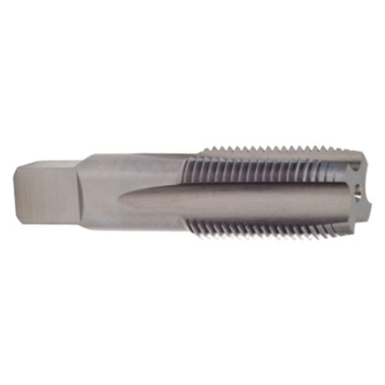 YG1 T6L36400 | NPS 1/4" - 18 Size x 0.563" Shank x 1.060" Thread Length x 2.440" OAL 4 Flute Steam Oxide Coated HSS T6536 Straight Flute Pipe Tap
