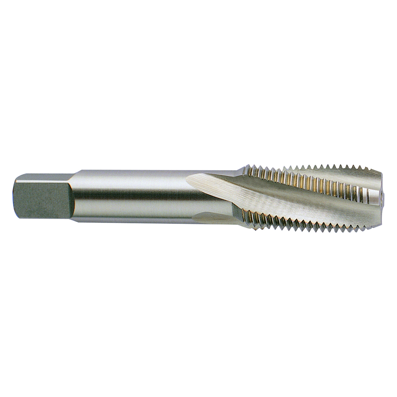 YG1 R5200 | NPTF 1/8" - 27 Size x 0.438" Shank x 0.750" Thread Length x 2.130" OAL x 15 Degree Helix Angle 4 Flute Hard Slick Coated HSSE-V3 R5 Spiral Flute Pipe Tap