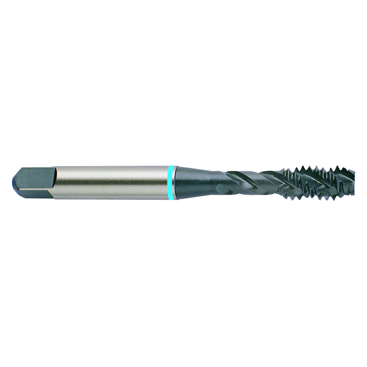 YG1 BB282 | 0.1640" Diameter x 0.1680" Shank x 2.1300" OAL 3 Flute Steam Oxide Coated Super HSS Spiral Flute Tap