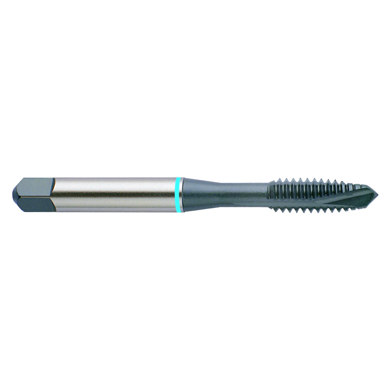 YG1 O1403 | UNC 1/4" - 20 Thread Size x 0.591" Thread Length x 0.255" Shank x 2.500" OAL H3 Plug Chamfer Type 3 Flute Hardslick Coated HSS-PM O1 Spiral Flute Tap