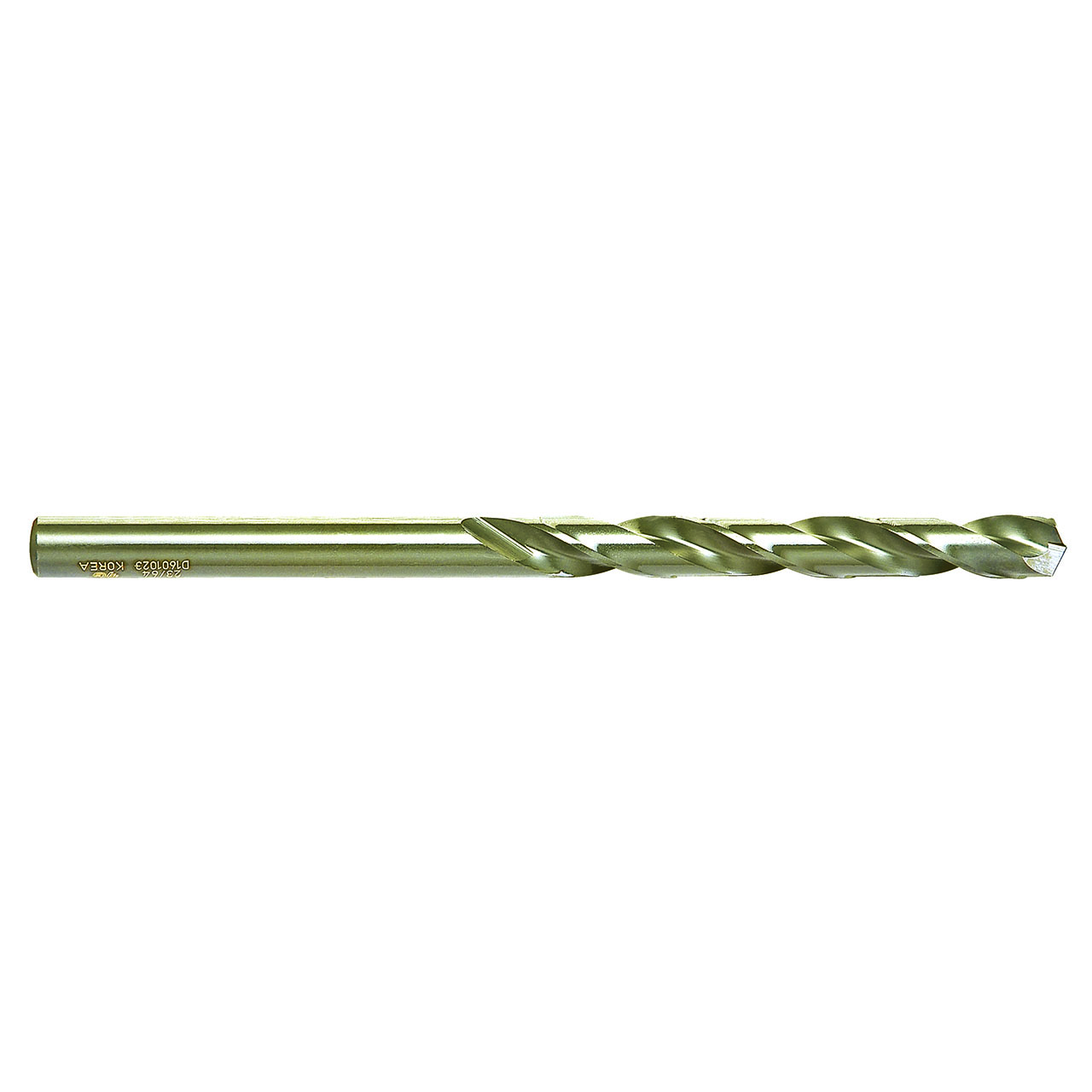 YG1 DL603240 | #17 Diameter x 0.173" Shank x 2-3/16" Flute x 6" OAL x 135 Degree Point Angle 2 Flute Bright Coated HSS Co5 DL603 Aircraft Extension Drill