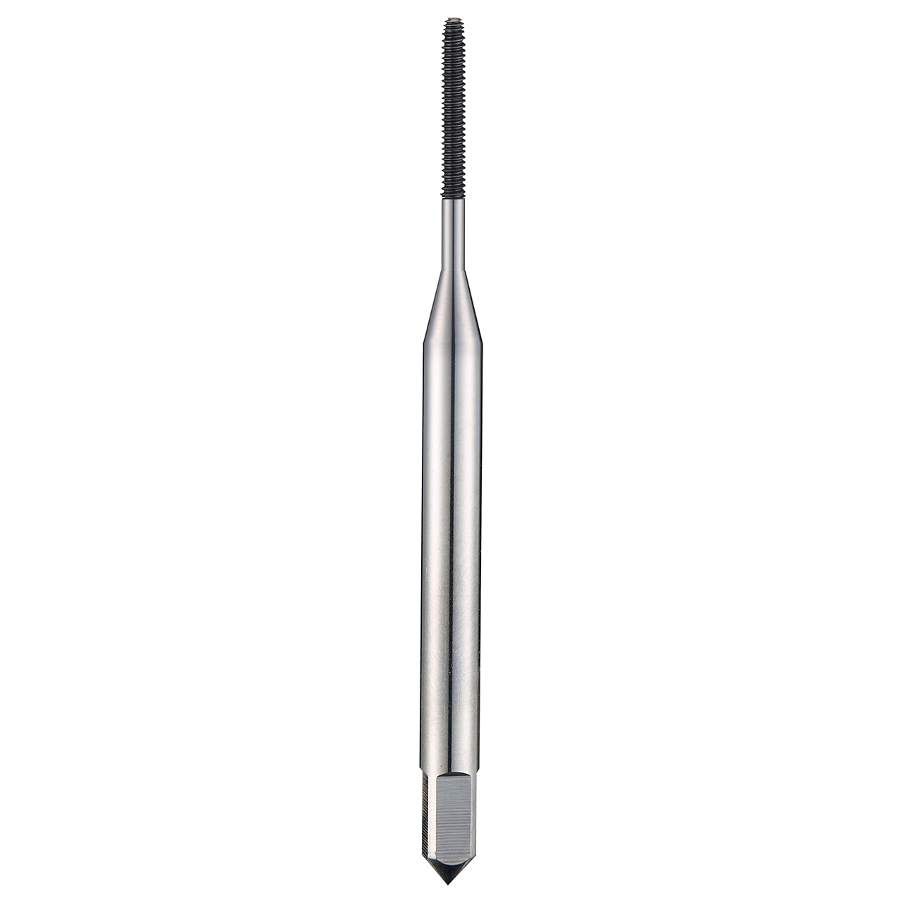 YG1 ZF145 | UNF #3 - 56 Size x 3.58mm Shank x 12.70mm Thread Length x 45.97mm OAL 4 Flute Bright Coated HSSE ZF Miniature Forming Tap