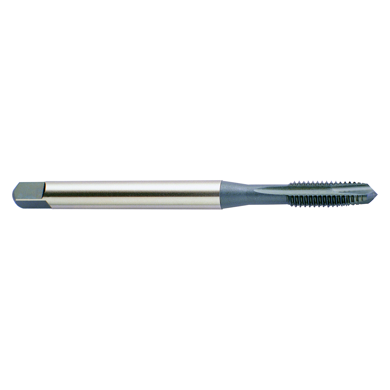 YG1 M1643 | UNC 5/8"-11 Size x 12.19mm Shank x 27.51mm Thread Length x 96.77mm OAL H3 3 Flute TIN Coated HSS-PM M1 Spiral Point Plug Tap