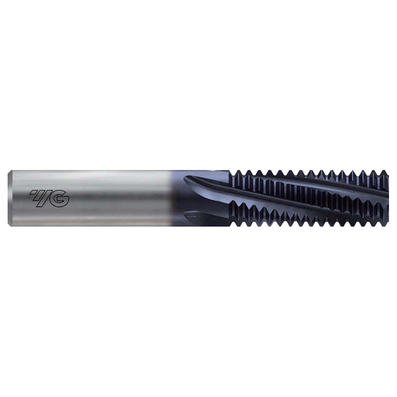 YG1 L121K020 | NPS 1/8" - 27 Size x 0.556" Thread Length x 1/4" Shank x 2-1/2" OAL x 15 Degree Helix Angle 3 Flute TiAIN Coated Carbide L121K Helical Flute Thread Mill