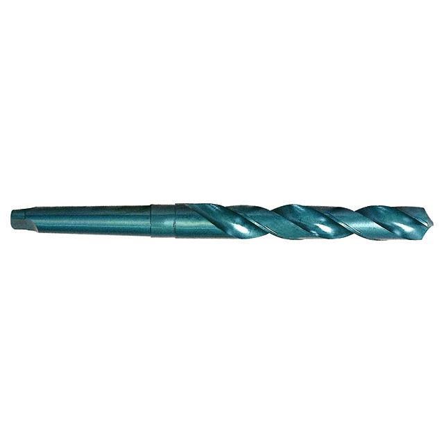 YG1 D1211039 | 2 Morse Taper x 0.6094" Diameter x 8.7500" OAL 2 Flute Oxide Coated HSS Taper Shank Twist Drill