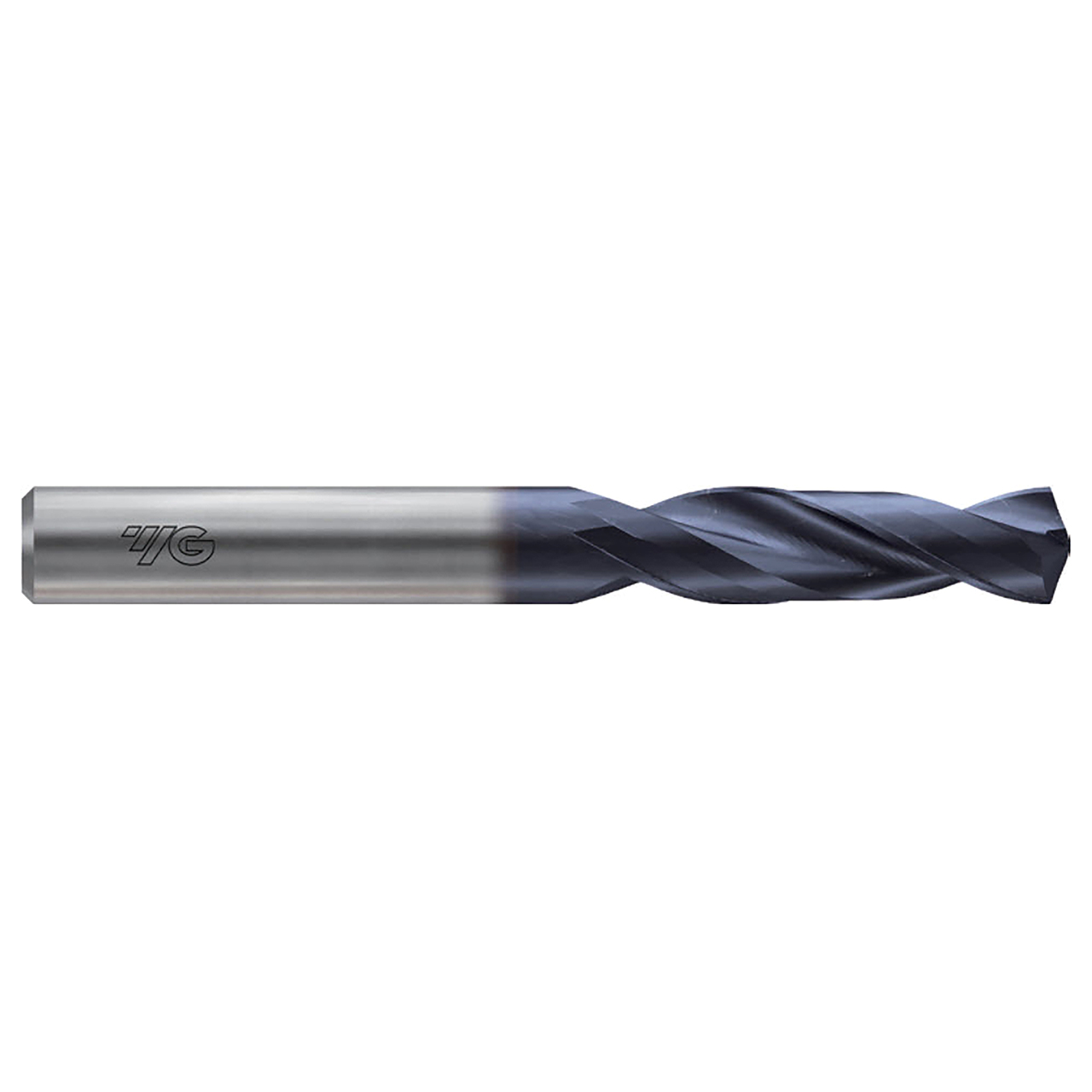 YG1 DB301089 | 0.3504" Diameter x 0.3504" Shank x 3.3071" OAL 2 Flute TiAIN Coated Carbide Screw Machine Length Drill Bit