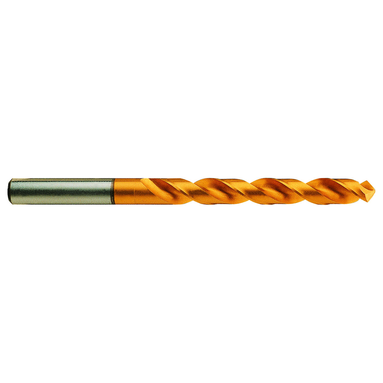YG1 1031KCN | 10.30mm Size x 10.30mm Shank x 87.00mm Flute Length x 144.00mm OAL x 120 Degree Point Length 38 Degree Helix Angle 2 Flute TiN Coated HSS EX DJ544 Jobber Length Drill Bit