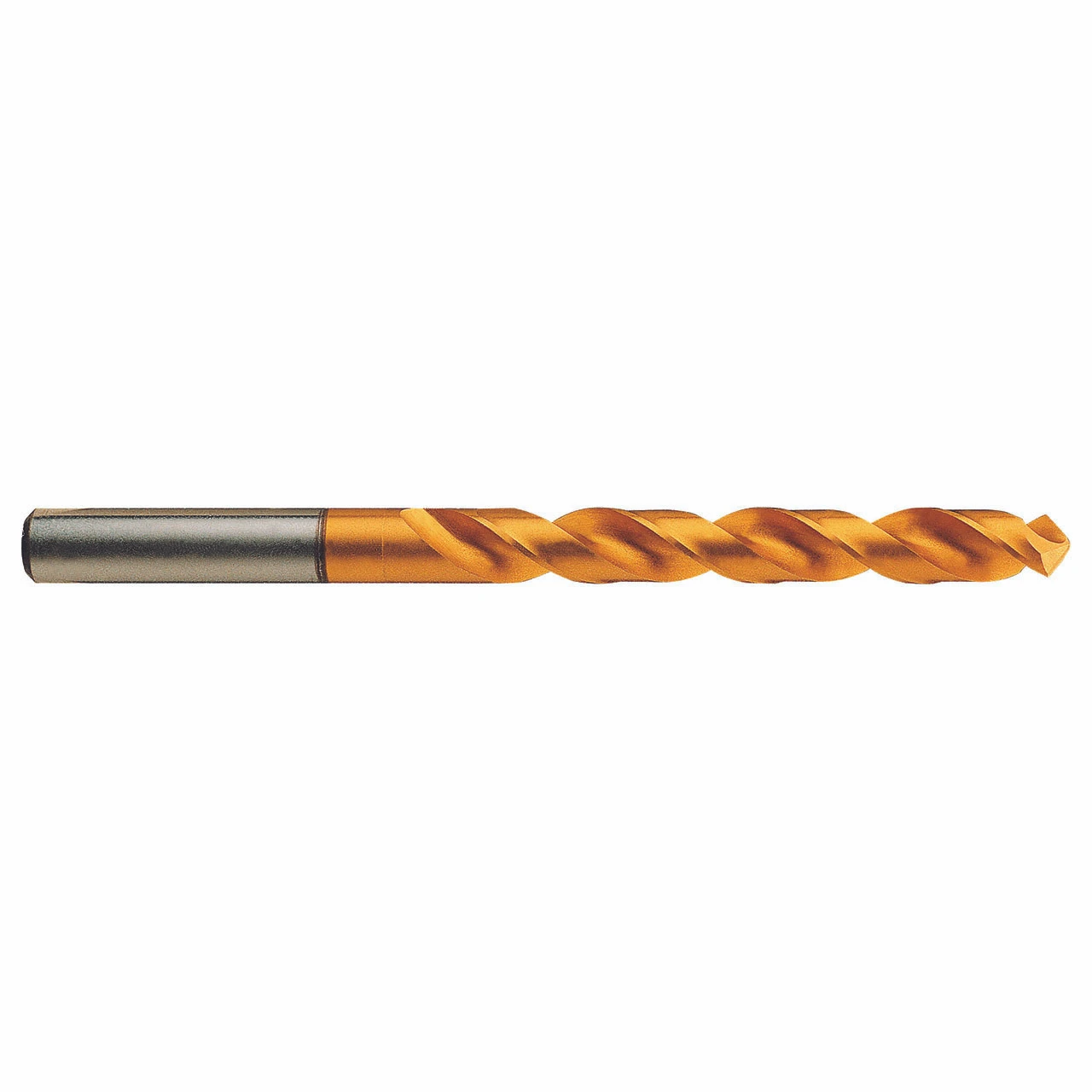 YG1 1111KCN | 11.10mm Size x 11.10mm Shank x 94.00mm Flute Length x 151.00mm OAL x 120 Degree Point Length 38 Degree Helix Angle 2 Flute TiN Coated HSS EX DJ544 Jobber Length Drill Bit