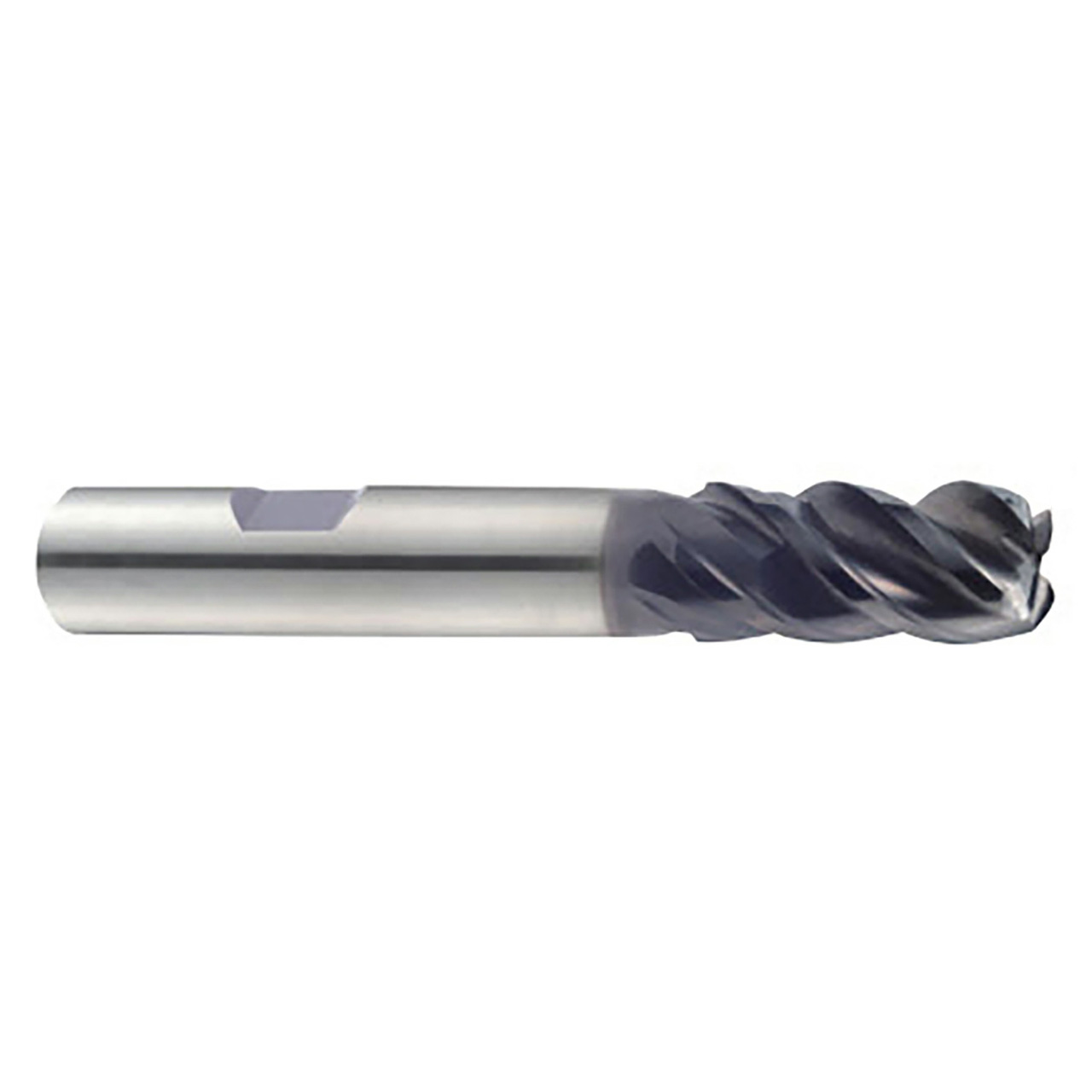 YG1 UGMG43917 | 3/4" Diameter x 3/4" Shank x 1-1/2" LOC x 4" OAL x 2.29mm Radius x 43-45 Variable Helix Angle 4 Flute Y Coated Carbide UGMG43 Corner Radius End Mill