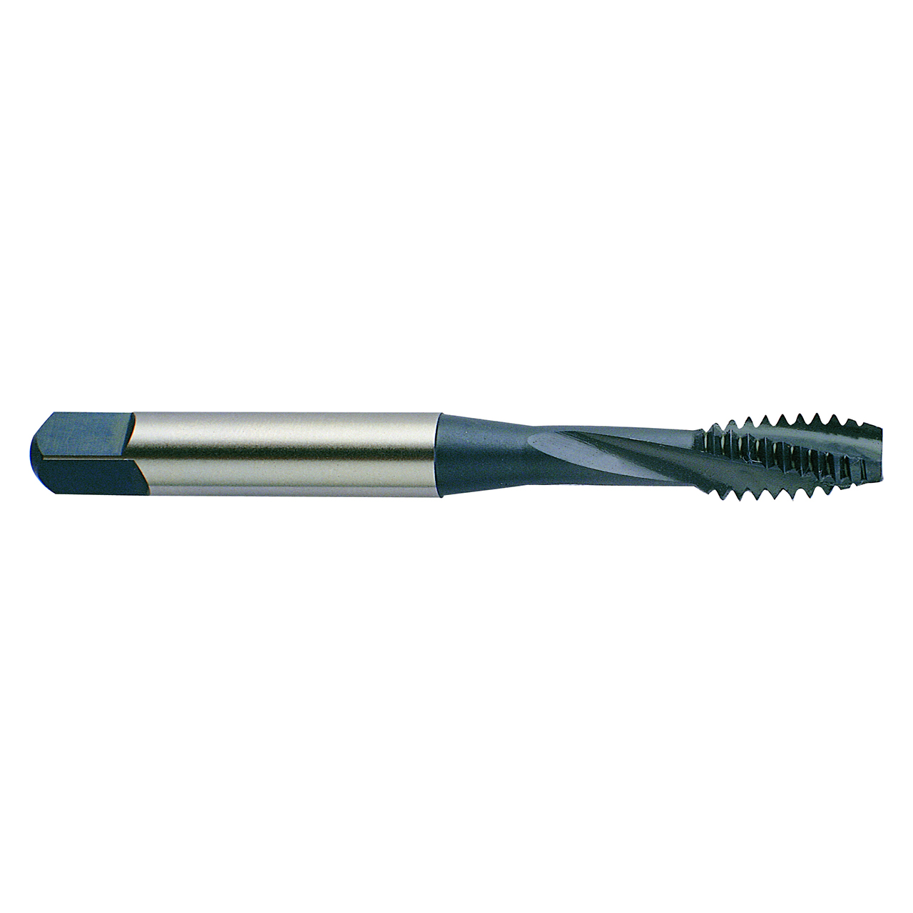 YG1 H9725 | UNF 3/4" - 16 Size x 0.590" Shank x 0.591" Thread Length x 4.250" OAL H5 Modified Bottoming Chamfer Type 4 Flute TiN Coated P-HSS H9 Spiral Flute Tap
