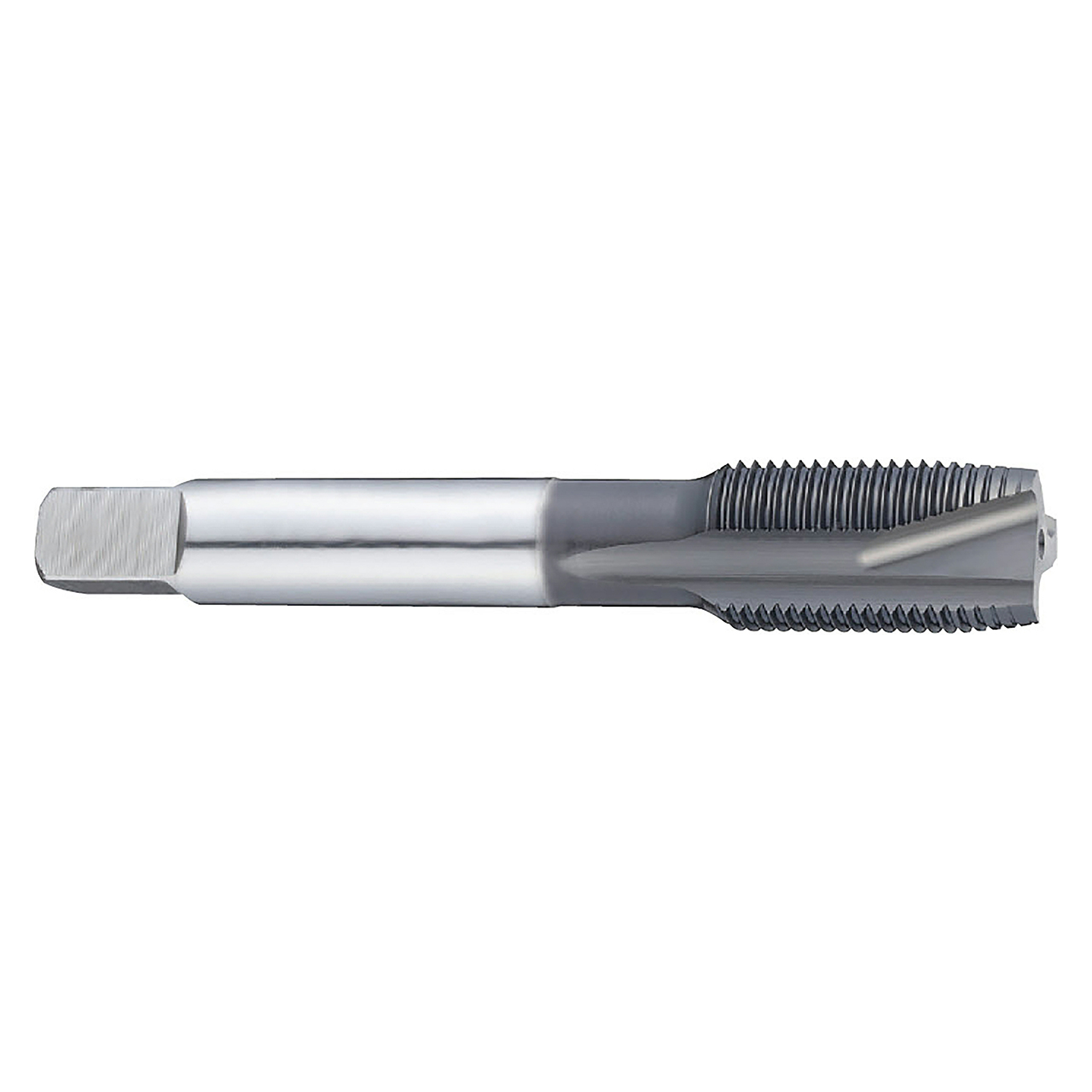 YG1 SI322 | UNC #10 - 24 Size x 0.591" Thread Length x 0.255" Shank x 2.500" OAL 2B Plug Chamfer 3 Flute Hardslick Coated HSS-E SI Spiral Point Tap