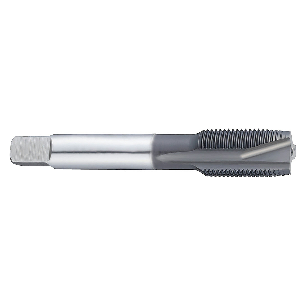 YG1 SI422 | UNF 1/4" - 28 Size x 0.472" Thread Length x 0.318" Shank x 2.720" OAL 2B Plug Chamfer 3 Flute Hardslick Coated HSS-E SI Spiral Point Tap