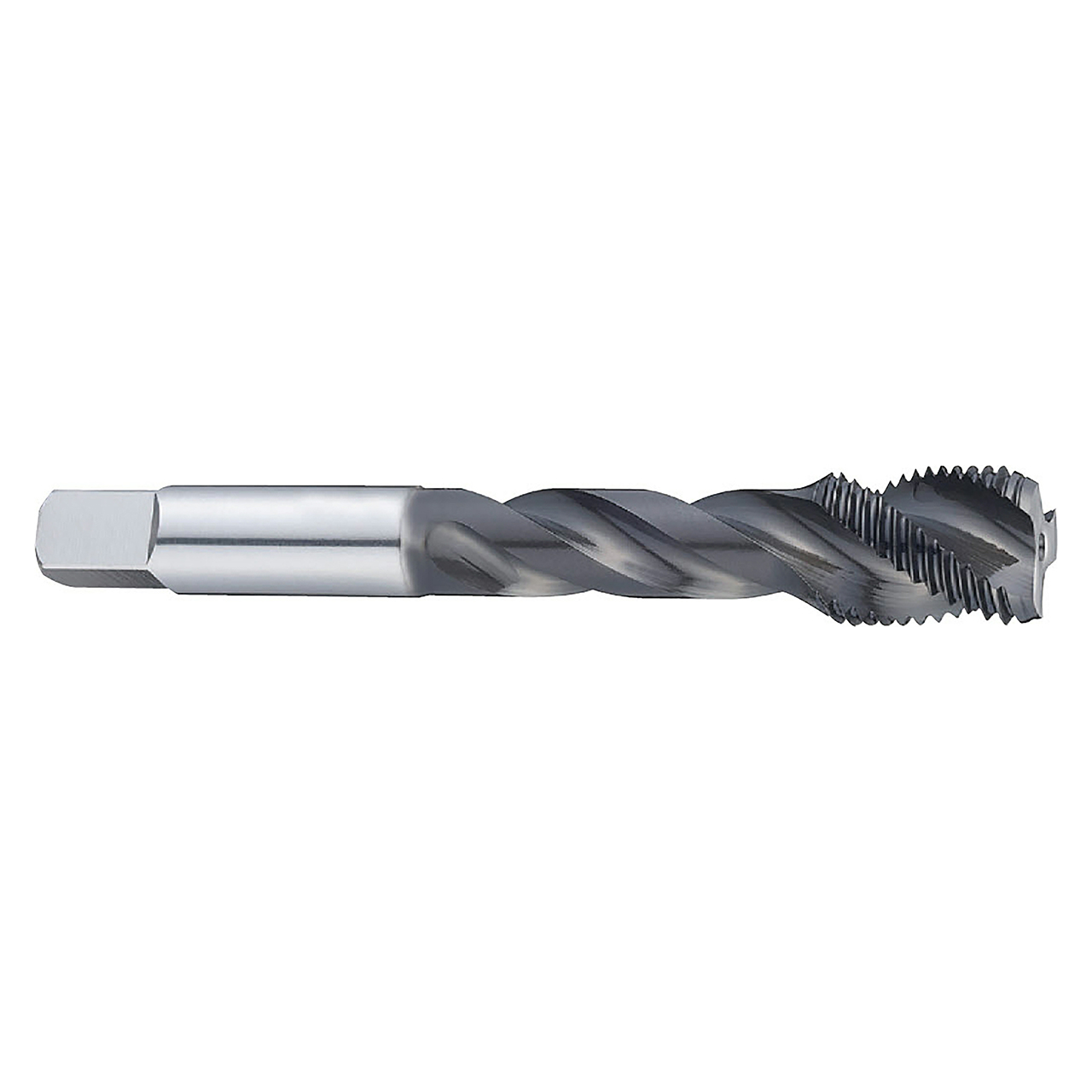 YG1 ST502 | UNF 3/8" - 24 Size x 0.866" Thread Length x 0.323" Shank x 3.160" OAL x 40 Degree Helix Angle 2B Bottoming Chamfer 3 Flute Hardslick Coated HSS-E ST Spiral Flute Tap