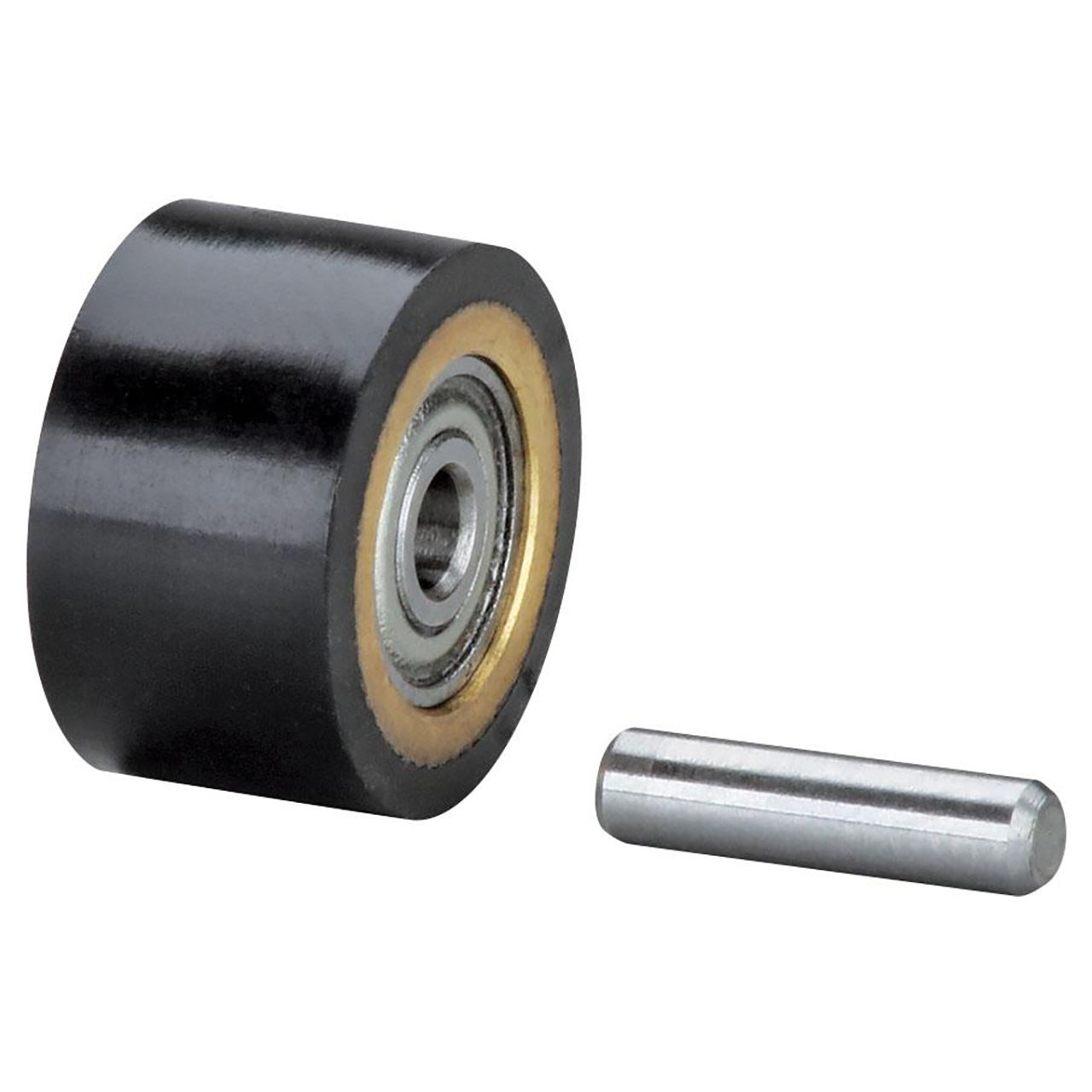 Dynabrade 11078 | 5/8" OD x 3/8" ID x 3/8" Width Crown Face 70 Duro Rubber Contact Wheel Assembly